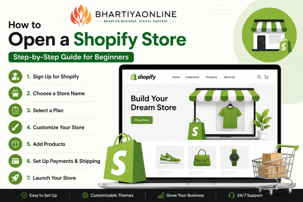 open a Shopify store